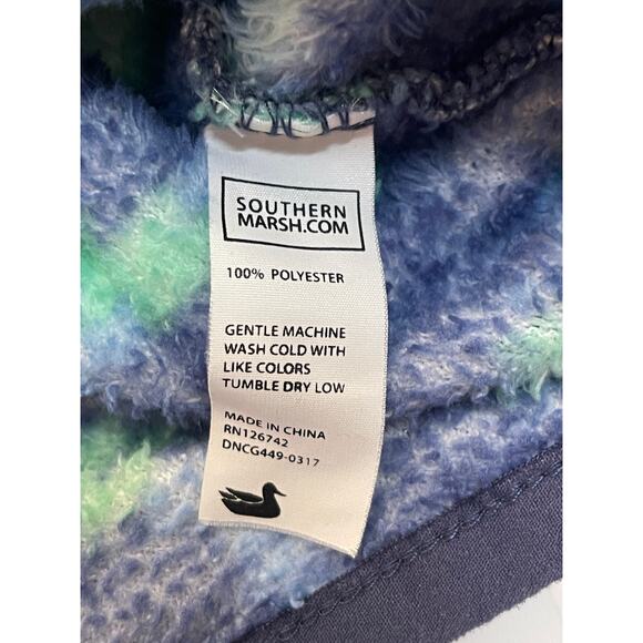 Southern Marsh Aztec Harbuck Fleece 1/4 Zip Pullover Men's Medium Women's Large - Picture 5 of 7